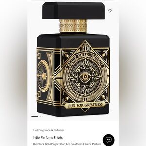 NIB INITI Parfums Prives Black Gold Project Oud for Greatness Perfume